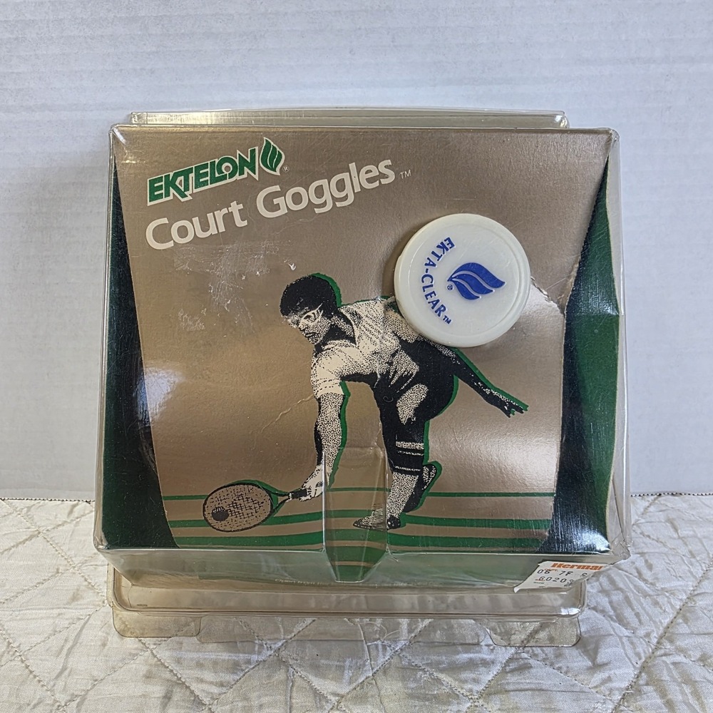 Vintage Ektelon Racquetball Tennis Court Goggles ASTM 803-85/86 Eyewear